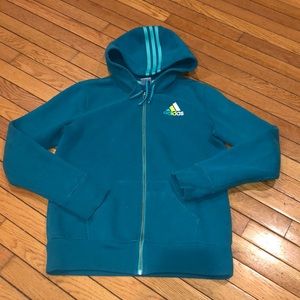 Adidas zip up hooded sweatshirt